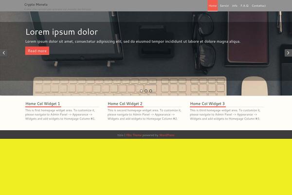 fBiz theme site design template sample