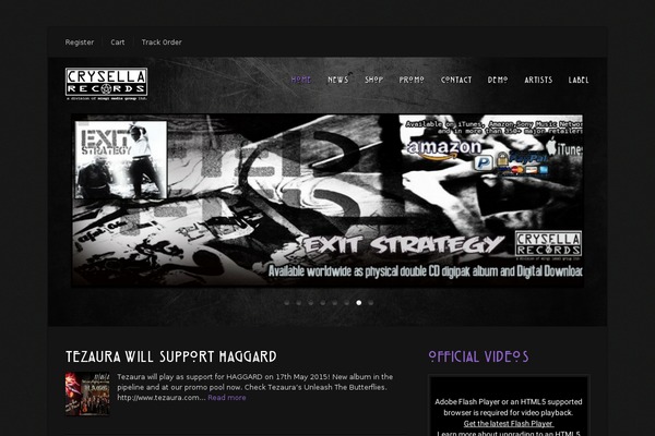 Musicpro theme site design template sample