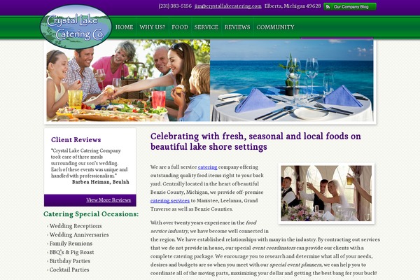 Crystal theme site design template sample