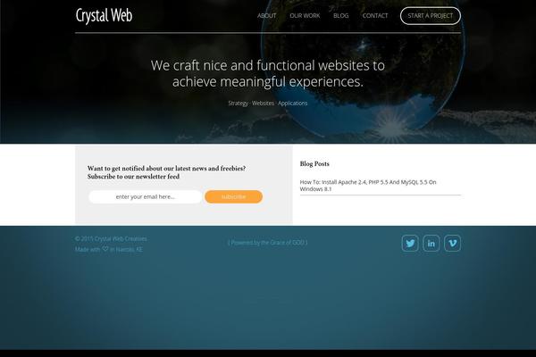 crystalwebcreatives.com site used Crystalwebv3