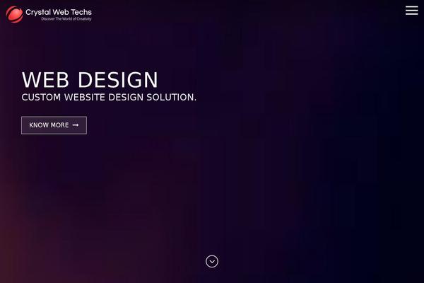 Crystal theme site design template sample