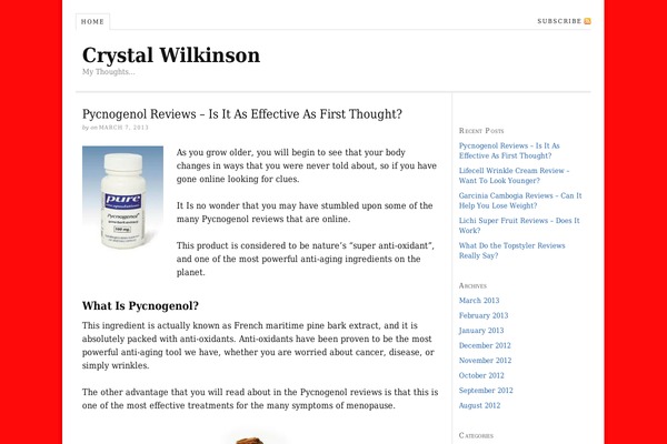 Thesis 1.8.5 theme site design template sample