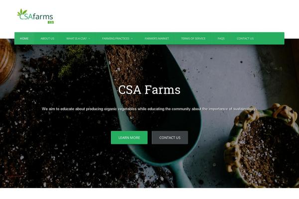 Gardener theme site design template sample