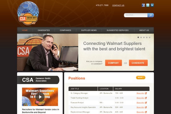 csarecruiters.com site used Csa