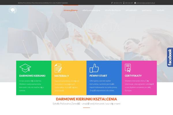 Site using Soslider-social-slider plugin