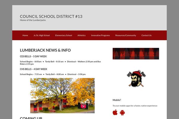 csd13.org site used Bg-mobile-first-schools