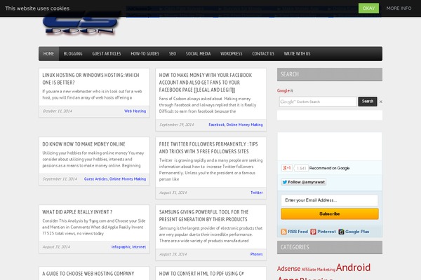 Site using WP MashSocial Wigdet Lite plugin