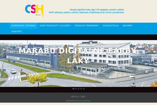 Nirvana theme site design template sample
