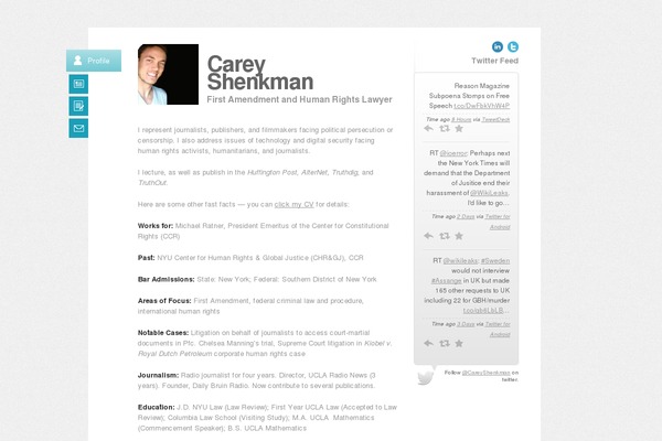 Biopic theme site design template sample