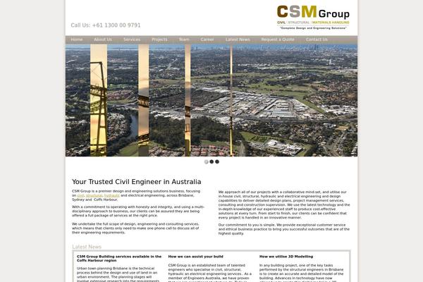 Csm theme site design template sample
