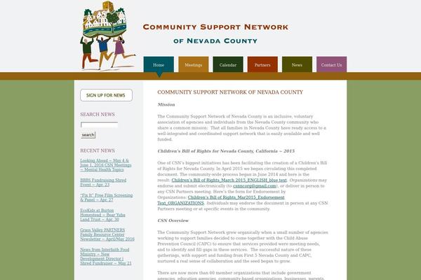 csnnc.org site used Wsdg