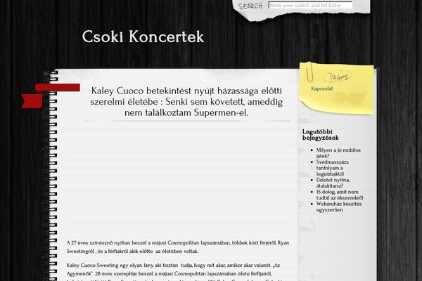 Anarcho Notepad theme site design template sample