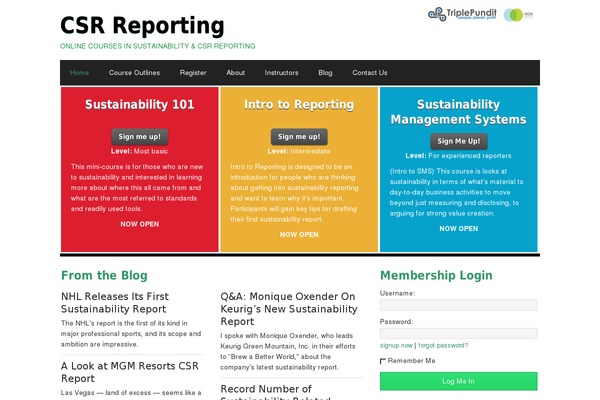 csrreporting.com site used Eleven40