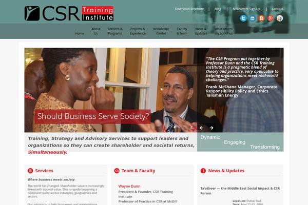 Csr theme site design template sample