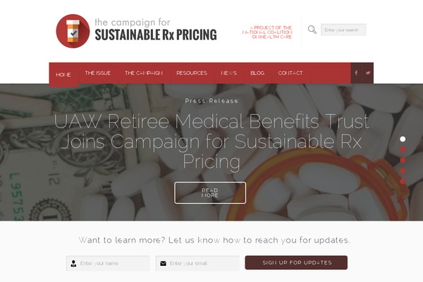 Campaign theme site design template sample