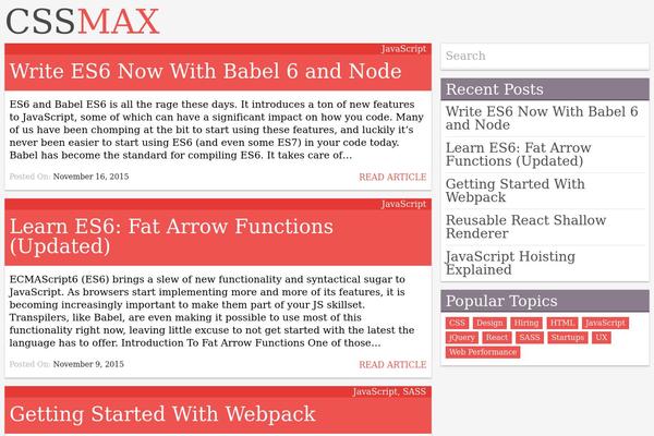 css-max.com site used Cssmax