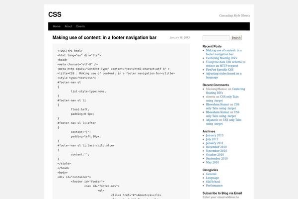 css.co.in site used Twentyten-modified