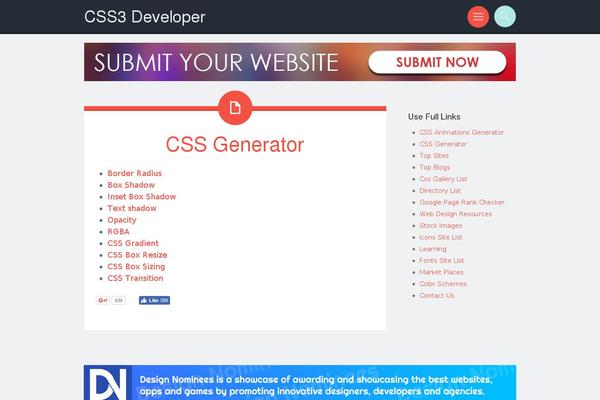 Site using Sidebar Menu Widget plugin