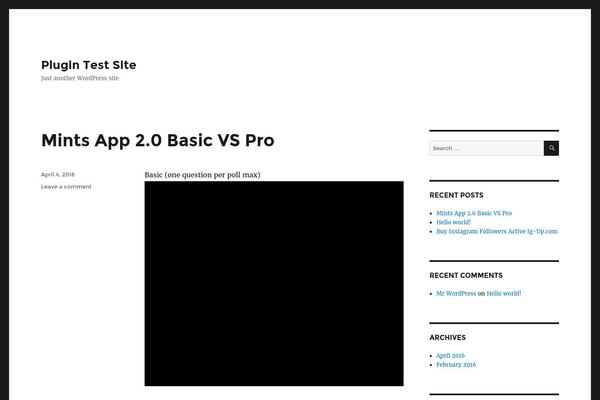 Site using Animatrix-icons plugin