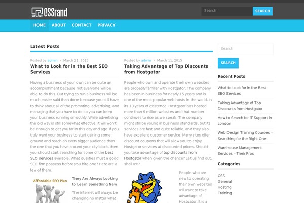 Jono theme site design template sample