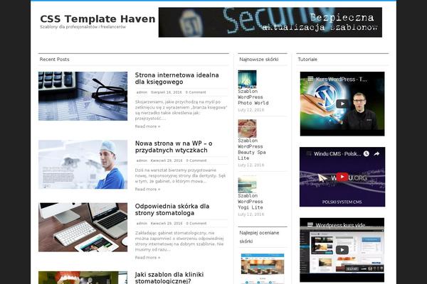 csstemplateheaven.com site used Silver Mag Lite