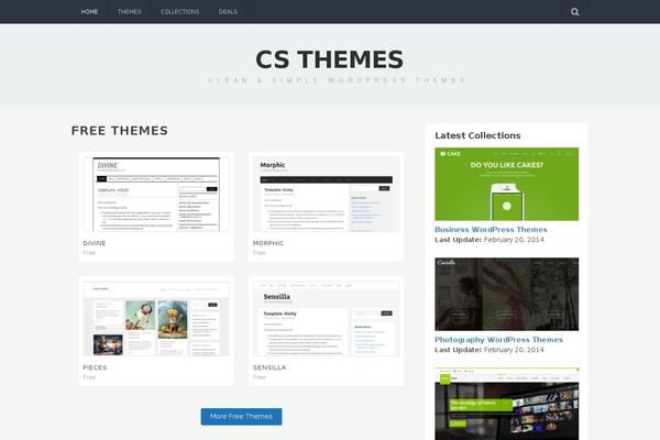 Cst theme site design template sample