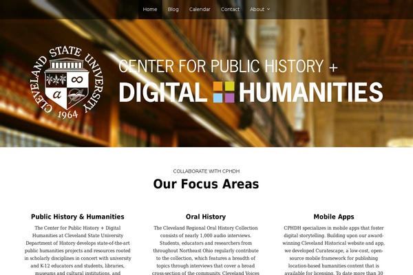 csudigitalhumanities.org site used Binder PRO