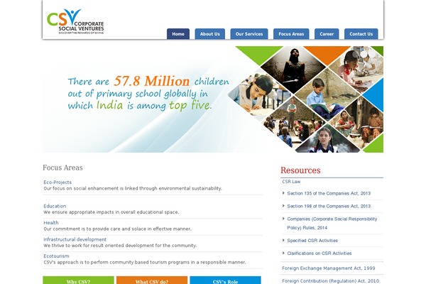 csvindia.org site used Csv