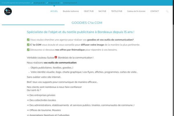 WordPress website example screenshot