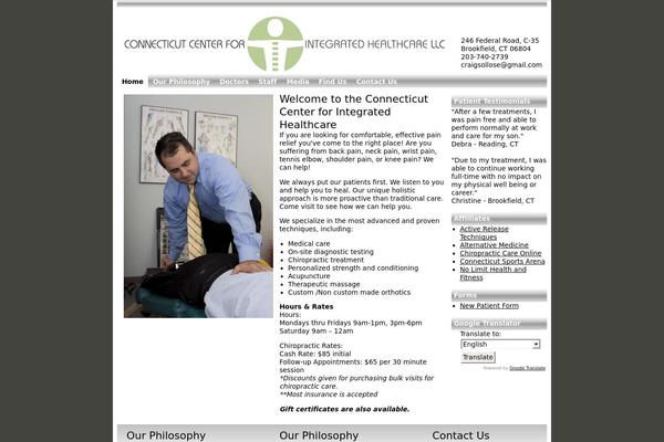 Chiro theme site design template sample