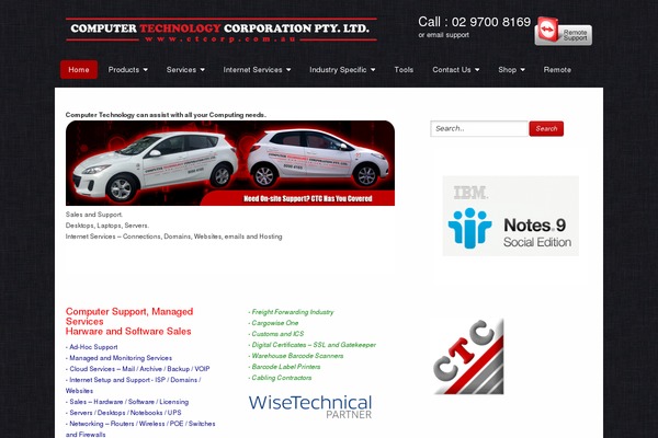 Site using Category Posts Widget plugin
