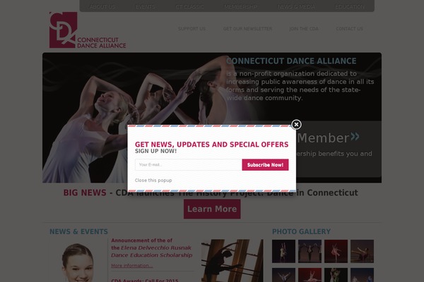 Site using Arscode-ninja-popups plugin