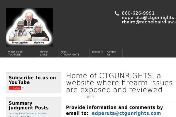ctgunrights.com site used Gdbusiness