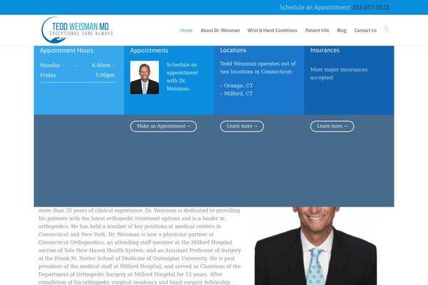 HealthCenter theme site design template sample