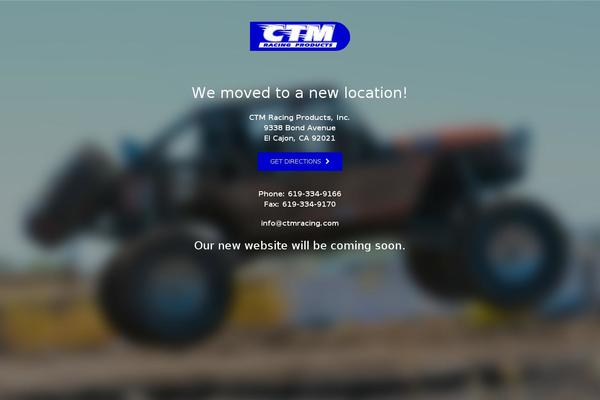 ctmracing.com site used Ctm-child-theme