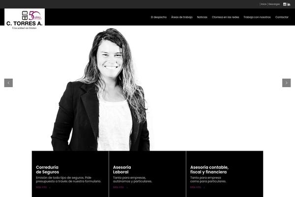 Blu theme site design template sample