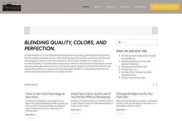 Renovation theme site design template sample