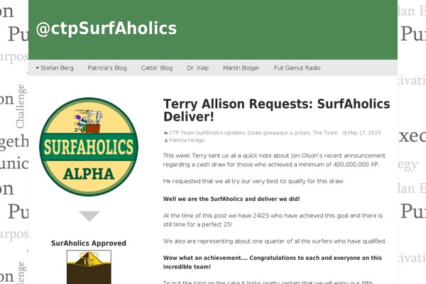 ctpsurfaholics.com site used Gumbo