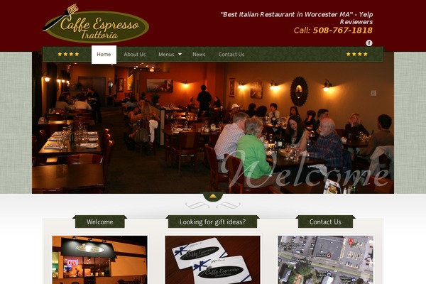 The Restaurant theme site design template sample
