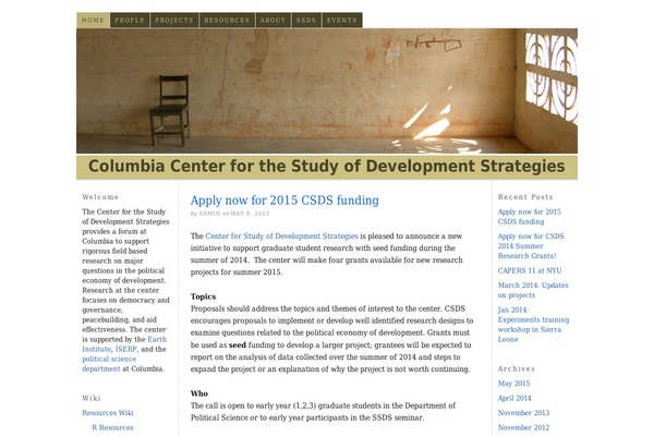 Thesis 1.7 theme site design template sample