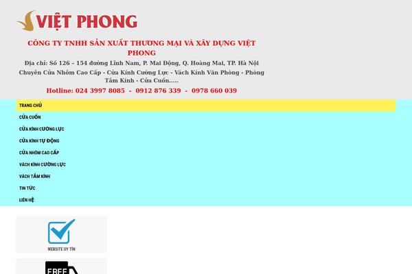cuakinhvietnhat.vn site used Tkw