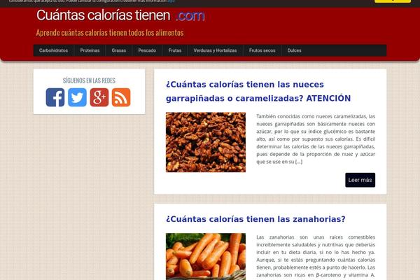 cuantascaloriastienen.com site used Gazpablue