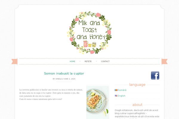 Sugar and Spice theme site design template sample