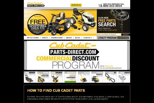 cubcadet-parts-direct.com site used Simplethemes-skeleton_wp-64453dd