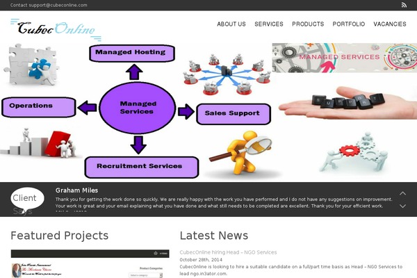Cubby theme site design template sample