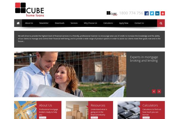 Cacoon theme site design template sample