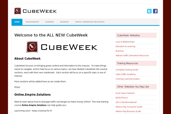 cubeweek.com site used Iconic One Pro