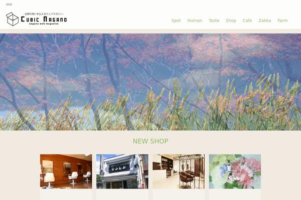 cubic-nagano.com site used Apricot-design_pc