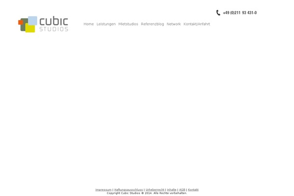 Cubic theme site design template sample