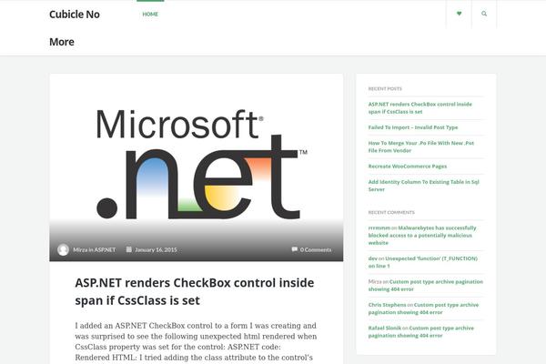 Readable theme site design template sample